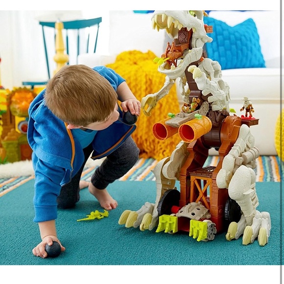 Imaginext Uptra T-Rex.π¦Missing a few accessories. Noted in pictures. Works! - Picture 12 of 17
